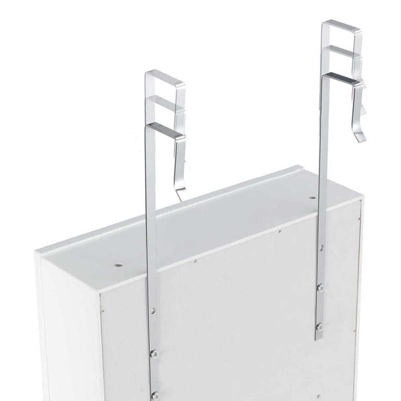 Wall mirror jewelry holder with lighting