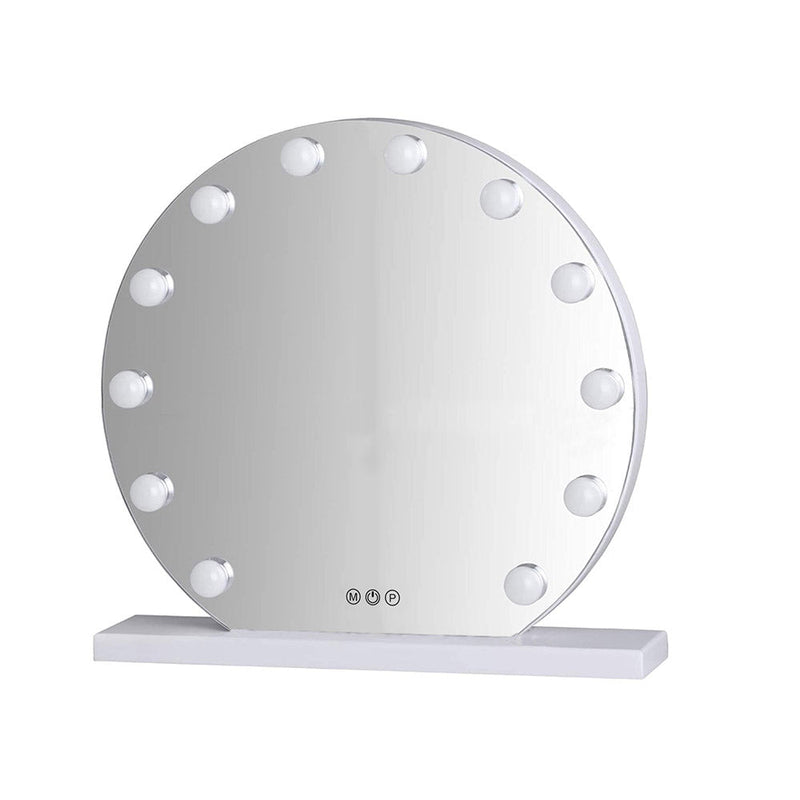 Makeup mirror with LED lighting